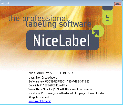 Euro Plus NiceLabel Pro 5.2.1.2514