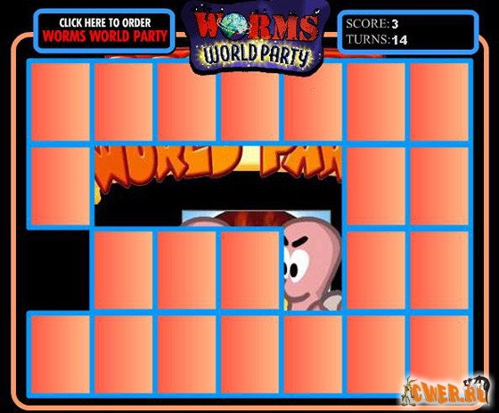 Worms World Party: Concentration (flash)