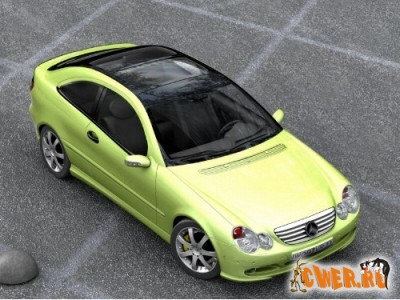 Mercedes sport coupe 3dsmax model