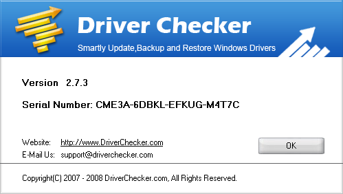 Driver Checker 2.7.3 Datecode 20091029