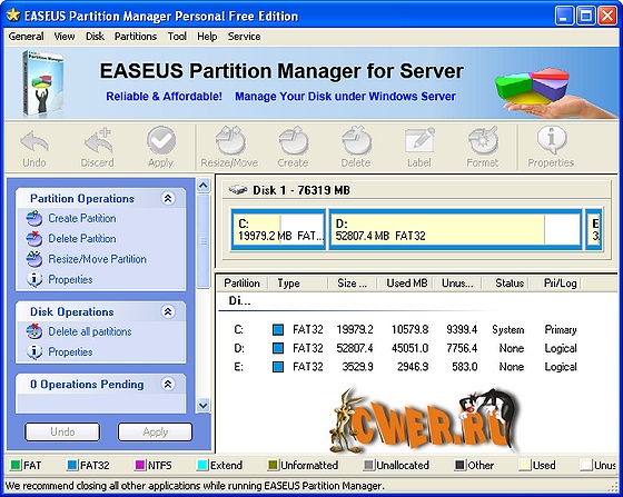 EASEUS Partition Manager Home Edition 4.0.1