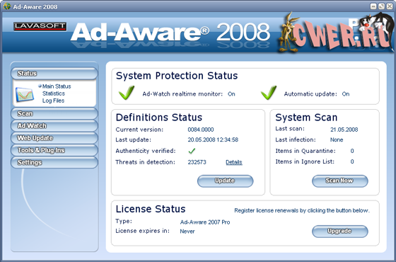 Lavasoft Ad-Aware 2008 Pro