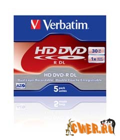 Первые односторонние 30-гигабайтные диски HD DVD-R DL от Verbatim