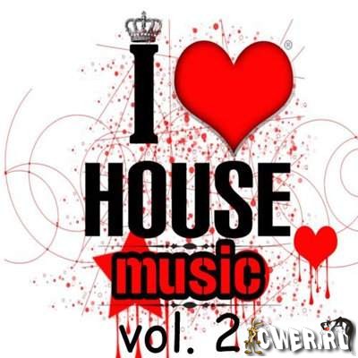 house music. i love house music logo.