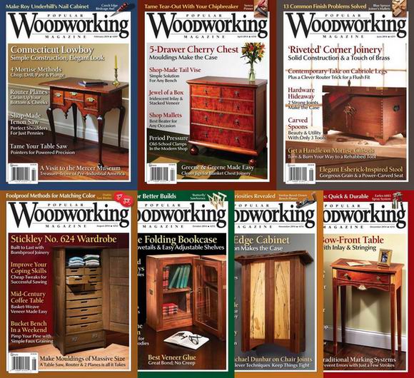 Popular Woodworking №209-215 January-December 2014 Архив Подшивка 2014