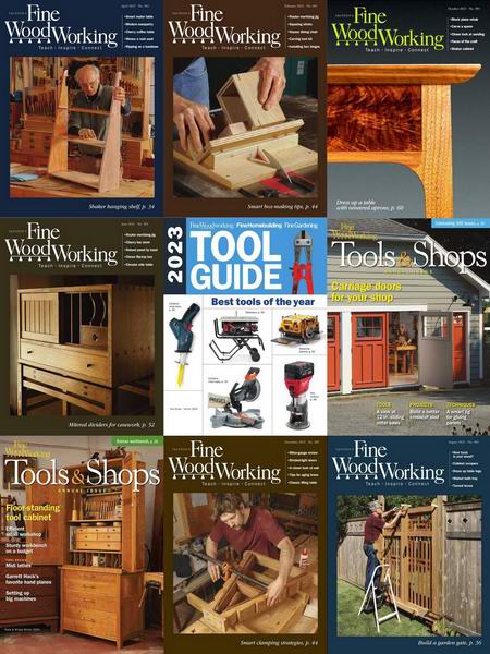 Fine Woodworking №300-307 + Tool Guide January-December 2023 Подшивка 2023 Архив 2023