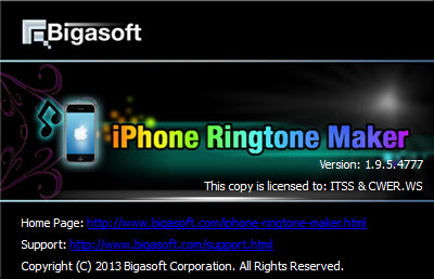 Bigasoft iPhone Ringtone Maker 1.9.5.4777