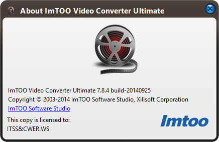 ImTOO Video Converter Ultimate 7.8.4 Build 20140925
