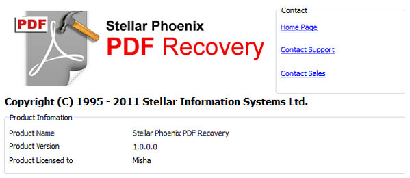 Stellar Phoenix PDF Recovery
