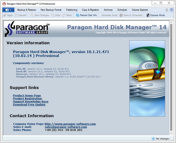 Paragon Hard Disk Manager 14 Professional