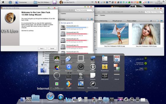 Mac Lion Skin Pack 13.0 for Windows 7