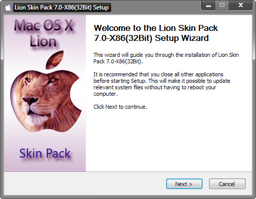 Mac Lion Skin Pack