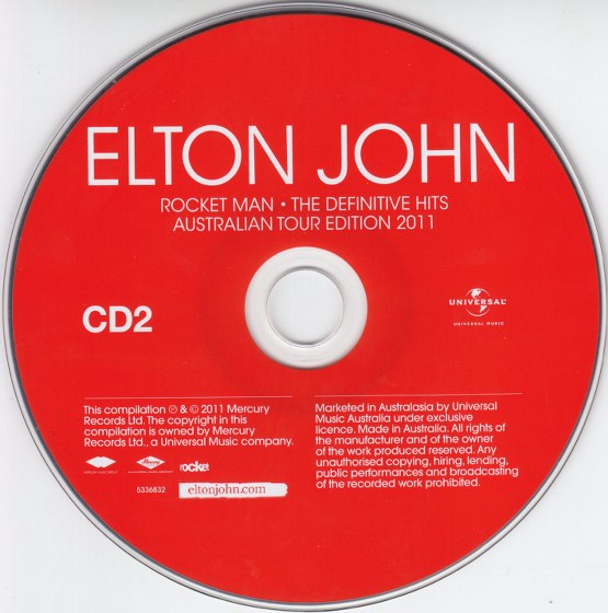 Elton John. Rocket Man: The Definitive Hits Australian Tour Edition (2011)