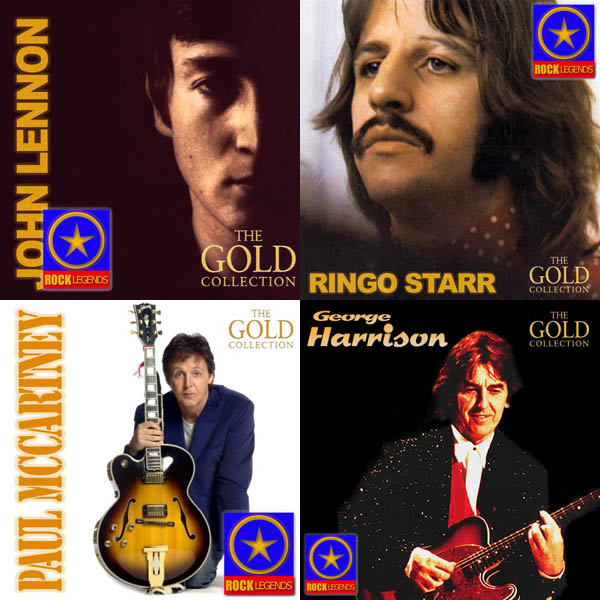 скачать Rock Legends. The Gold Collection: Paul McCartney, John Lennon, George Harrison, Ringo Starr (2012)