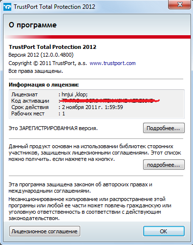 TrustPort Total Protection 2012