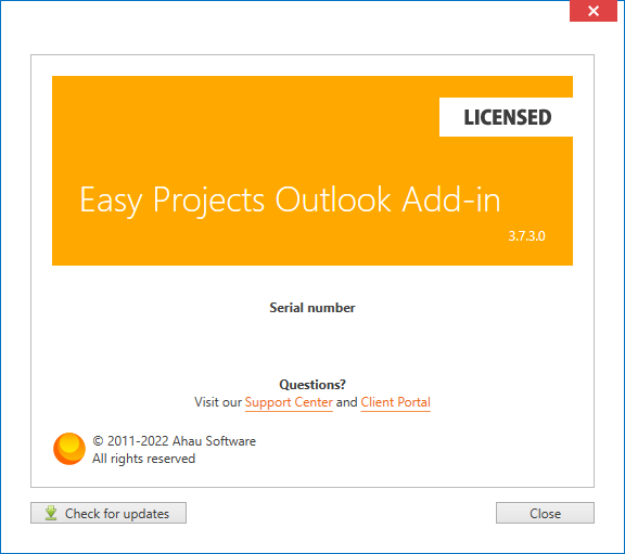 Easy Projects Outlook Professional / Enterprise Add-In for Desktop 3.7.3.0