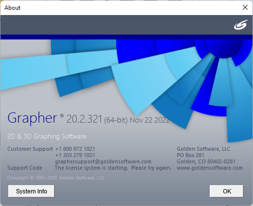 Golden Software Grapher 20.2.321