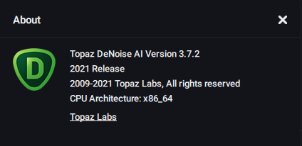 Topaz DeNoise AI 3.7.2