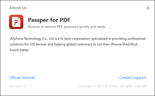 Portable Passper for PDF 3.7.1.3