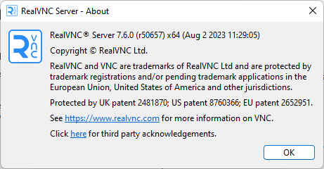 RealVNC Server Enterprise 7.6.0