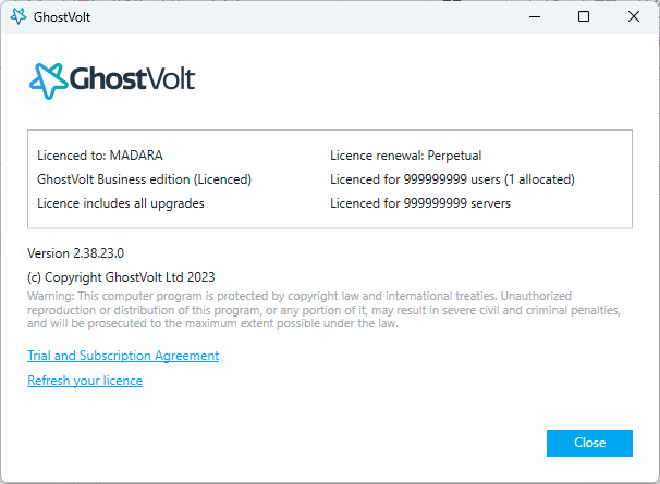 GhostVolt Business 2.38.23.0