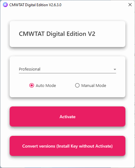 CloudMoe Windows 10+ Activation Toolkit Digital Edition 2.6.3
