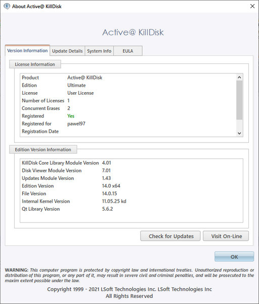 Active KillDisk Ultimate 14.0.15