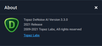Topaz DeNoise AI 3.3.0