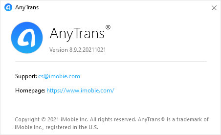 AnyTrans for iOS 8.9.2.20211021