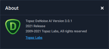Topaz DeNoise AI 3.0.1 + Portable