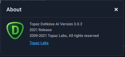 Topaz DeNoise AI 3.0.2