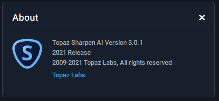 Topaz Sharpen AI 3.0.1