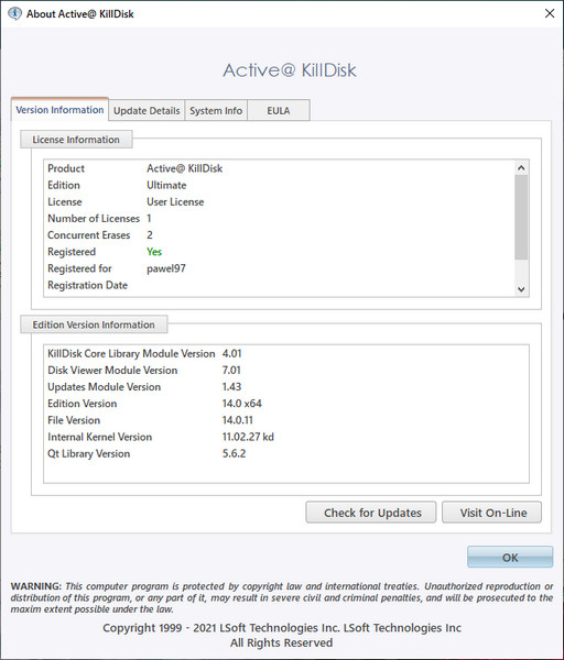 Active KillDisk Ultimate 14.0.11