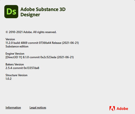 Adobe Substance 3D Designer 11.2.0.4869