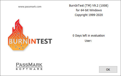 PassMark BurnInTest Pro 9.2 Build 1008