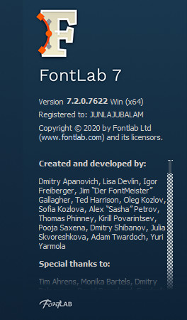 FontLab 7.2.0.7622