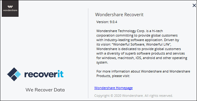 Wondershare Recoverit 9.0.4.10