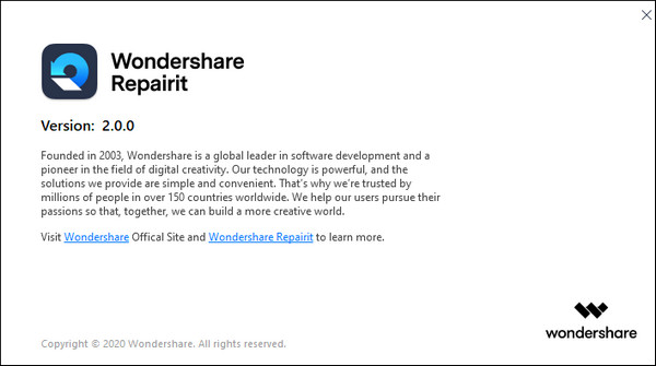 Wondershare Repairit 2.0.0.43