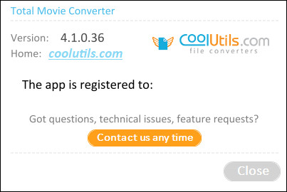 Coolutils Total Movie Converter 4.1.0.36