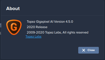 Topaz Gigapixel AI 4.5.0