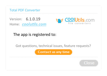 Coolutils Total PDF Converter 6.1.0.19