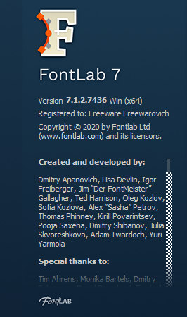 FontLab 7.1.2.7436