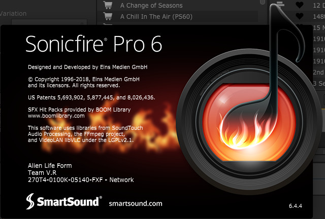 SmartSound SonicFire Pro 6.4.4
