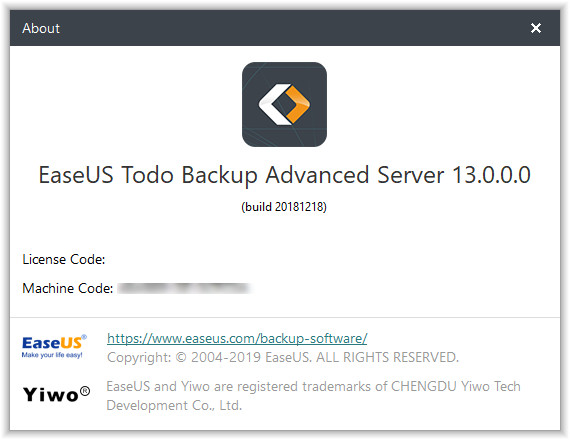 EaseUS Todo Backup Advanced Server 13.0.0.0