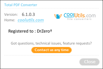 Coolutils Total PDF Converter 6.1.0.3
