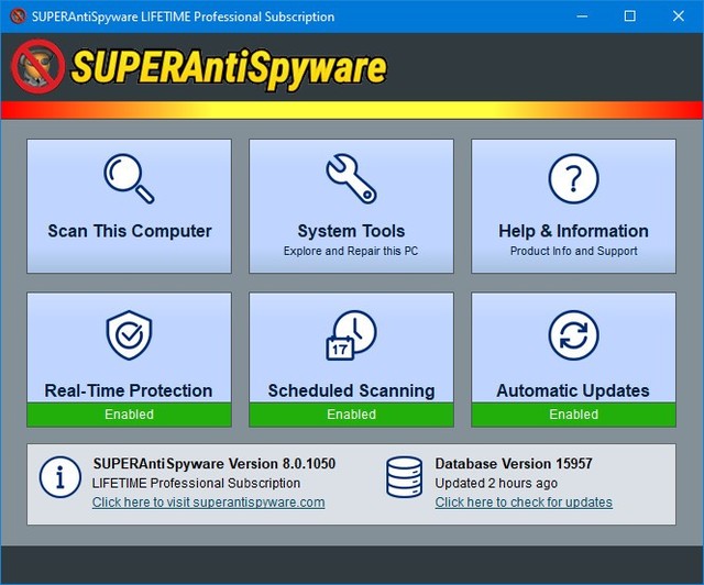 SUPERAntiSpyware Professional 8.0.1050