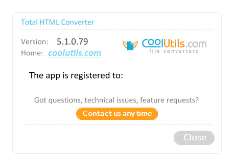 Coolutils Total HTML Converter 5.1.0.79