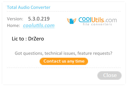 CoolUtils Total Audio Converter 5.3.0.219