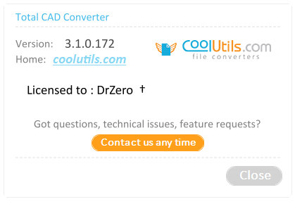 CoolUtils Total CAD Converter 3.1.0.172