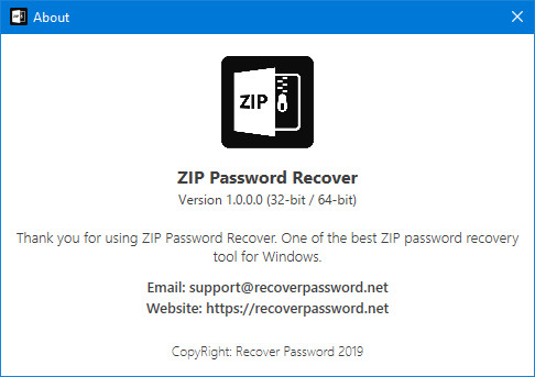 Zip Password Recover 1.0.0.0